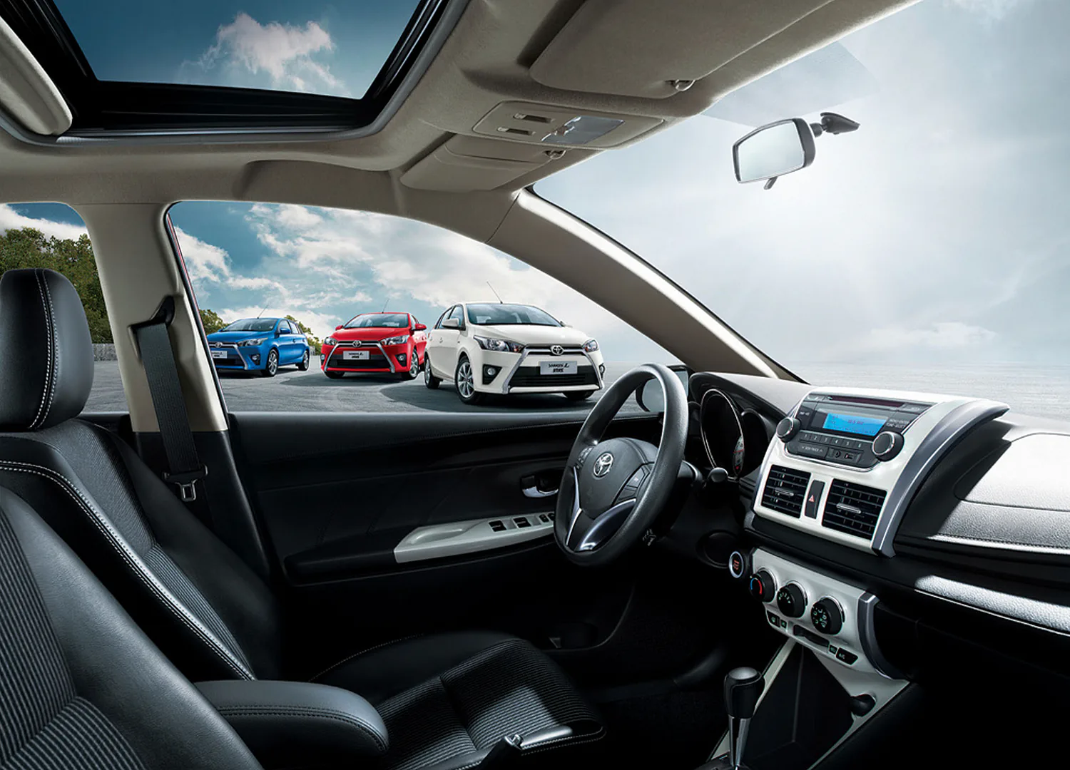 Toyota Yaris interior and range